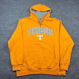Vintage Stadium Athletics Hoodie Men's L Tennessee Volunteers Orange NCAA 90s‎